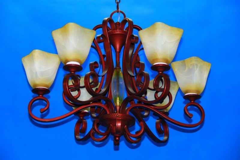 

Люстра с плафонами Ray L0982/6 (red/GT) (AN003123)