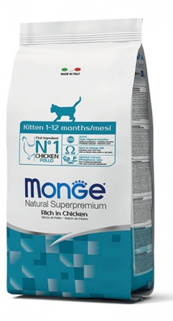 

Сухой корм для кошек Monge Cat Kitten для взрослых всех пород 10 кг