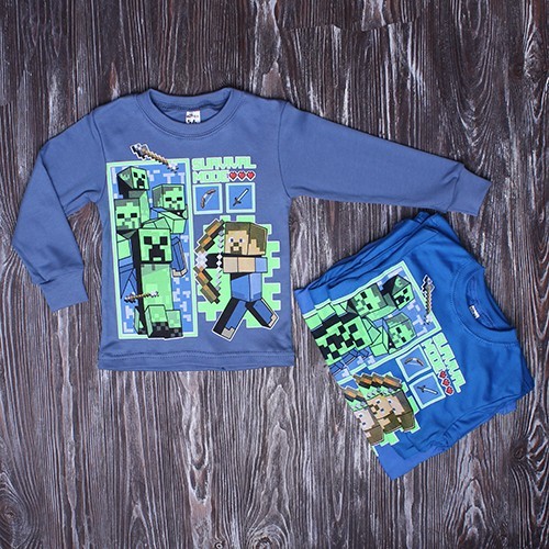 

Свитшот Stilna Krapka Майнкрафт 98-106 см Синяя Хлопок