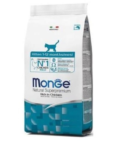 

Сухой корм для кошек Monge Cat Kitten для котят, беременных, кормящих всех пород с курицей 10 кг