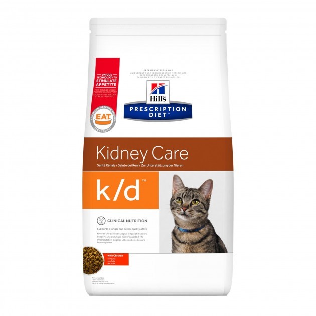 

Сухой корм для кошек Hill`s Prescription Diet k/d Kidney Care с курицей 5 кг