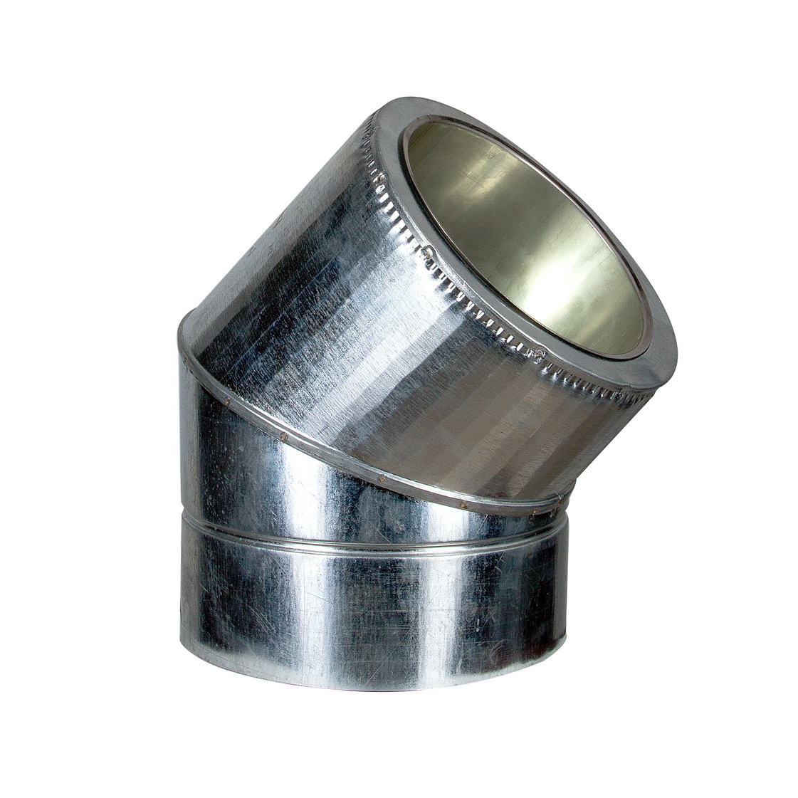 

Колено термо 45° Лира-ЛТД Ф200/260 нерж/оц AiSi304 ≠0,5мм