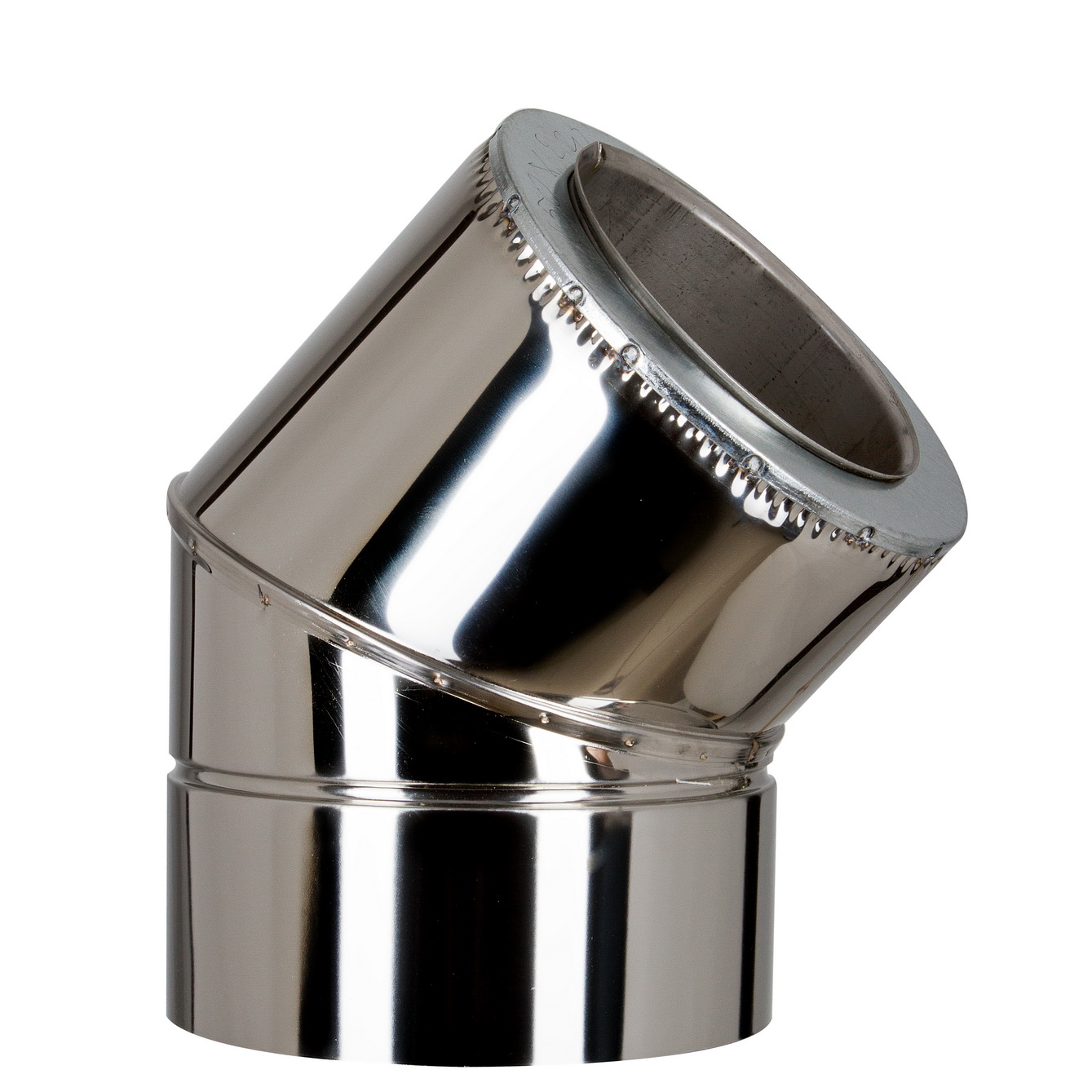 

Колено термо (50мм) 45° Лира-ЛТД Ф130/230 нерж/нерж AiSi321 ≠1,0мм