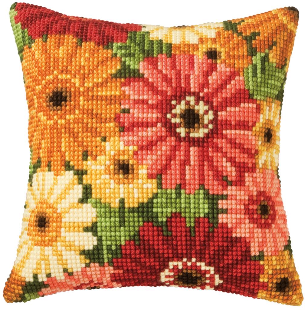 

Набор для вышивания крестом (подушка) Vervaco Summer Flowers Летние цветы PN-0008796