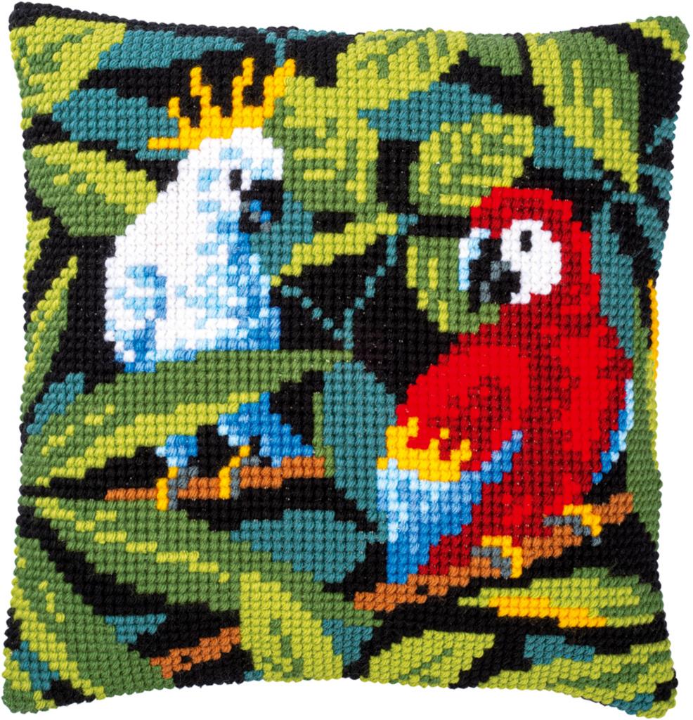 

Набор для вышивания крестом (подушка) Vervaco Tropical Birds Тропические птицы PN-0186881