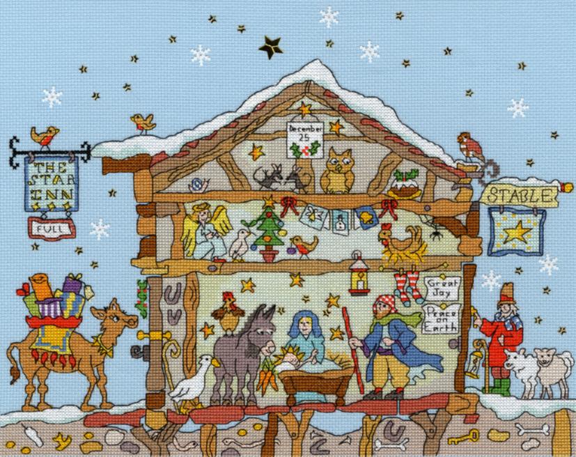 

Набор для вышивания крестом Cut Thru Nativity Рождество XCT27 Bothy Threads