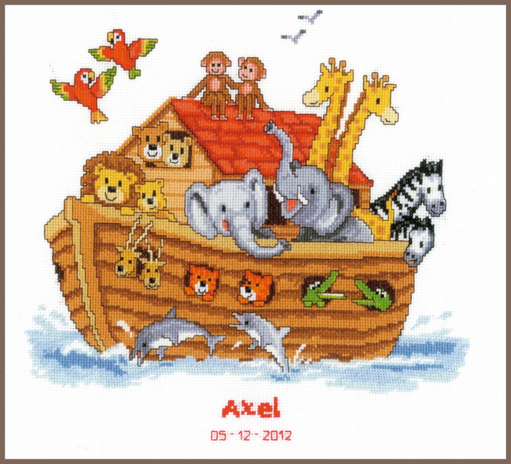 

Набор для вышивки крестом Vervaco Noahs ark Ноев ковчег PN-0143716