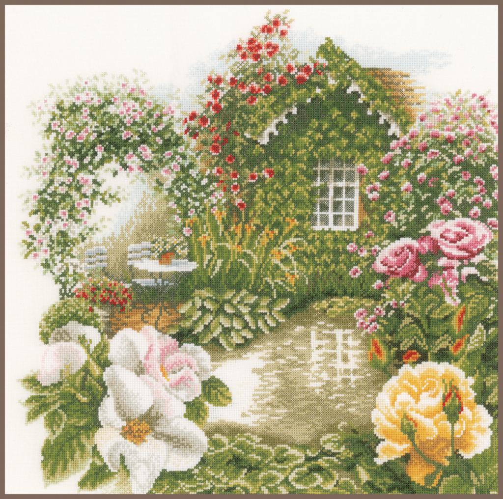 

Набор для вышивки крестом LanArte Rose Garden Сад роз PN-0008019