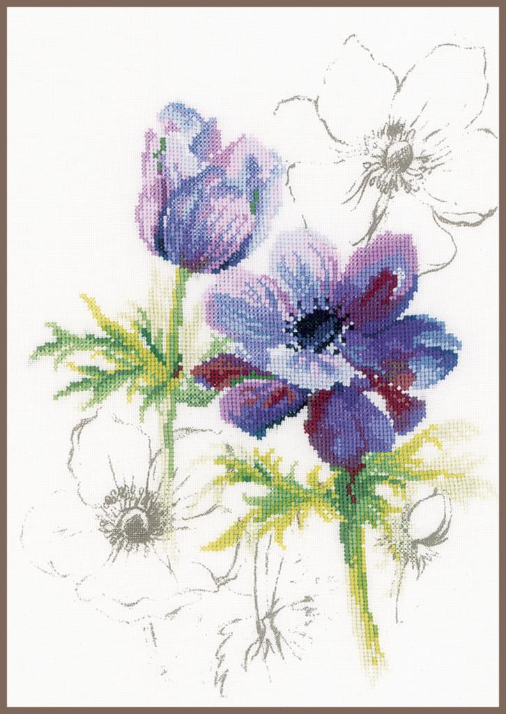 

Набор для вышивки крестом LanArte Anemones Анемоны PN-0008028
