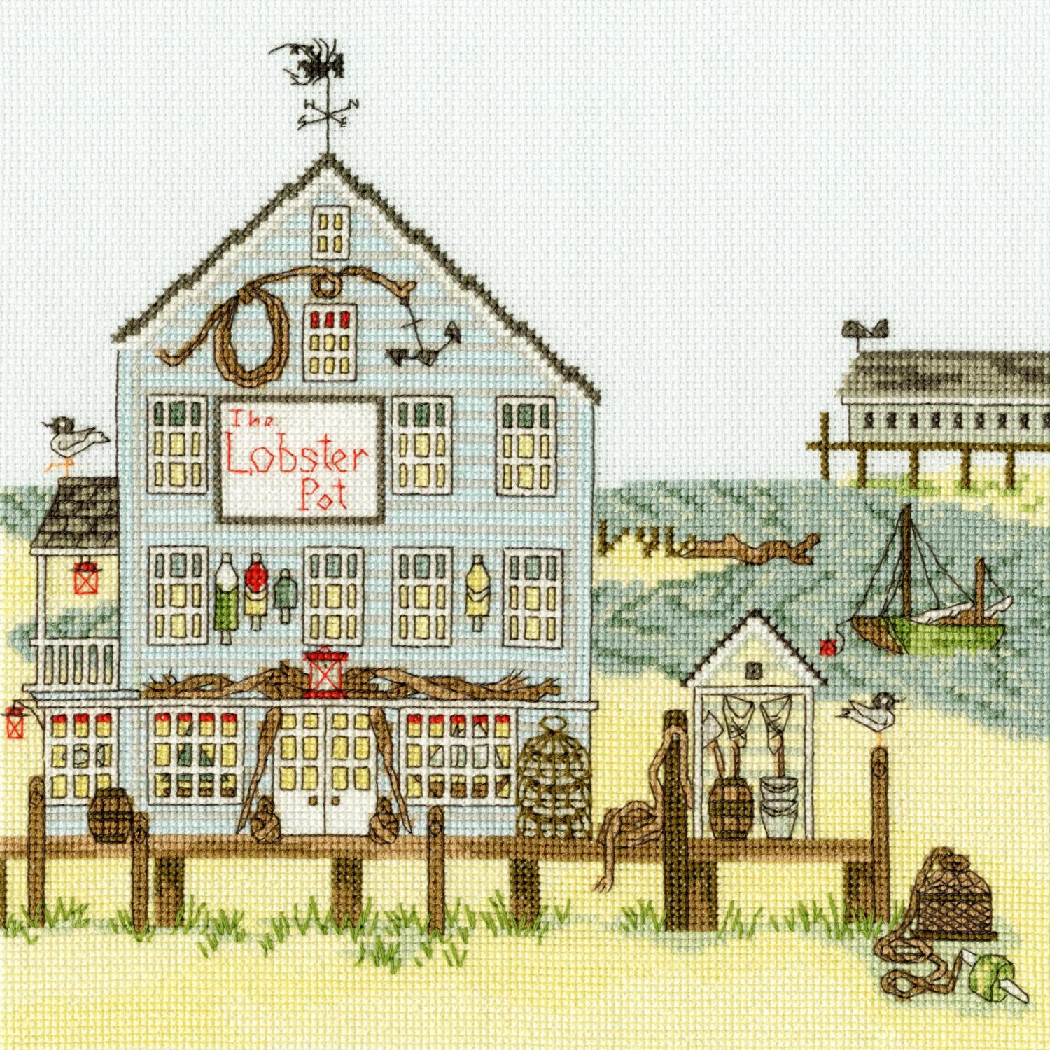 

Набор для вышивания крестом New England – The Lobster Pot XSS8 Новая Англия - Горшок с лобстером, Bothy Threads