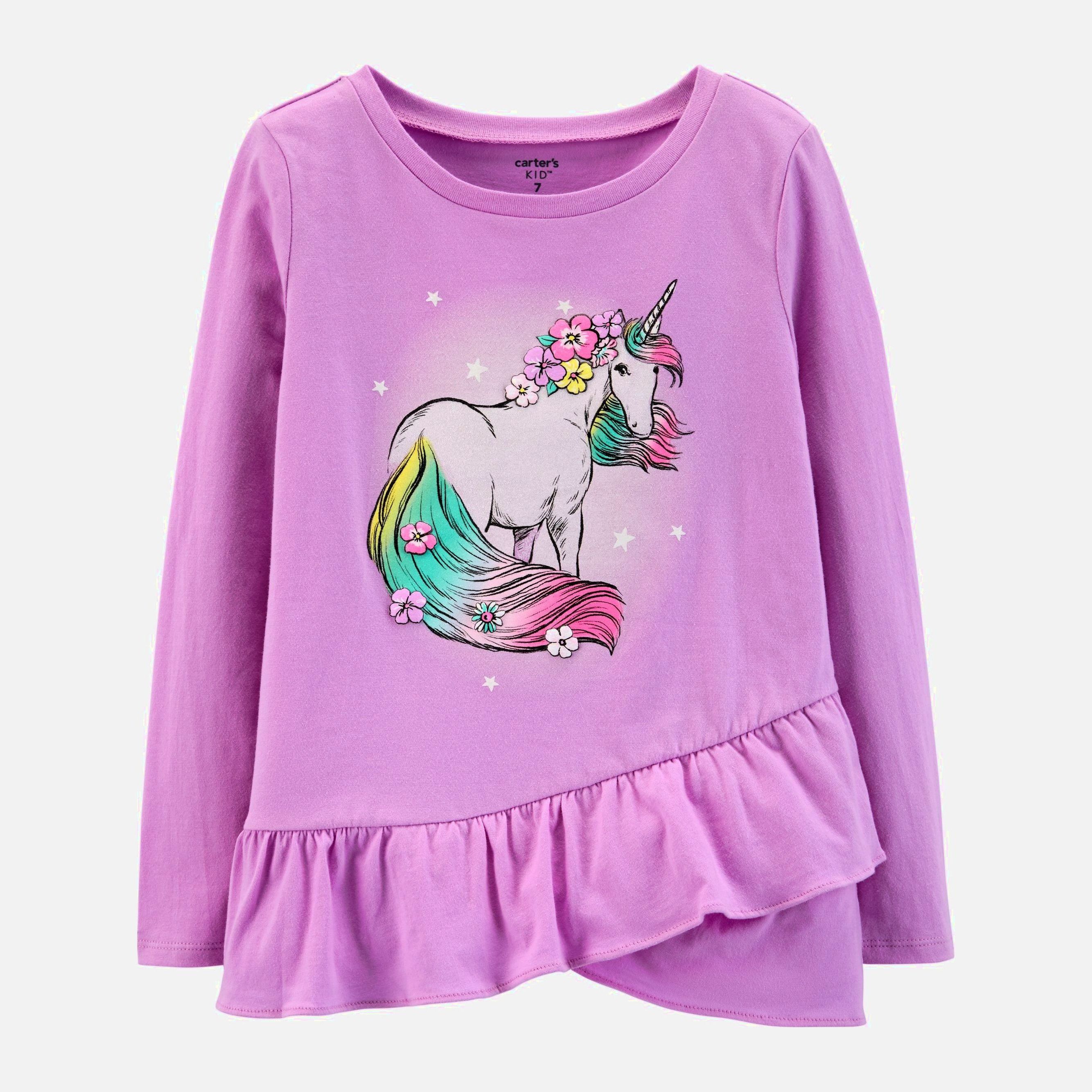 

Футболка с длинными рукавами Carters 293G383 122 см Розовая