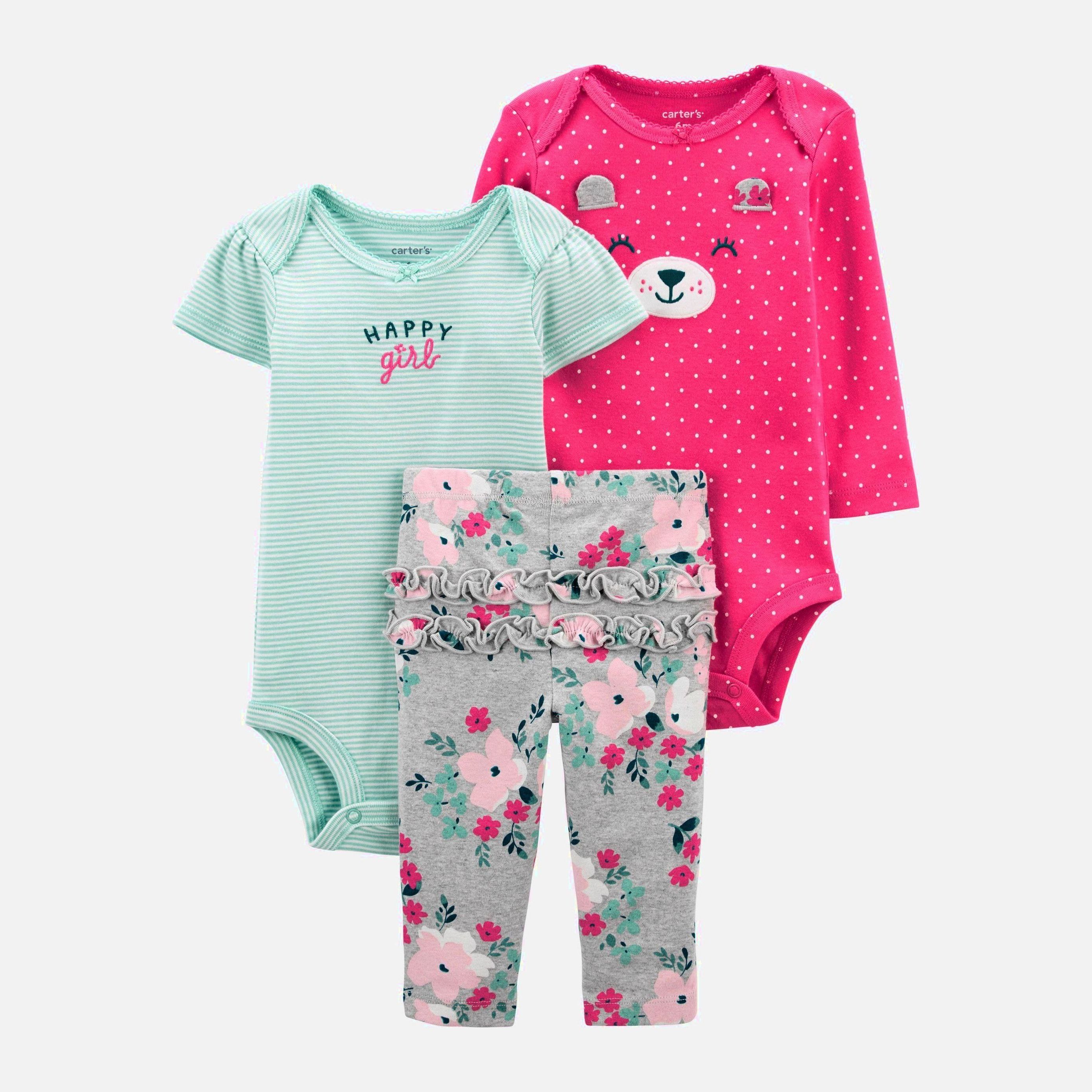 

Комплект (боди 2 шт + штанишки) Carters 1J996910 78-83 см 998 ASST Assorted-ST