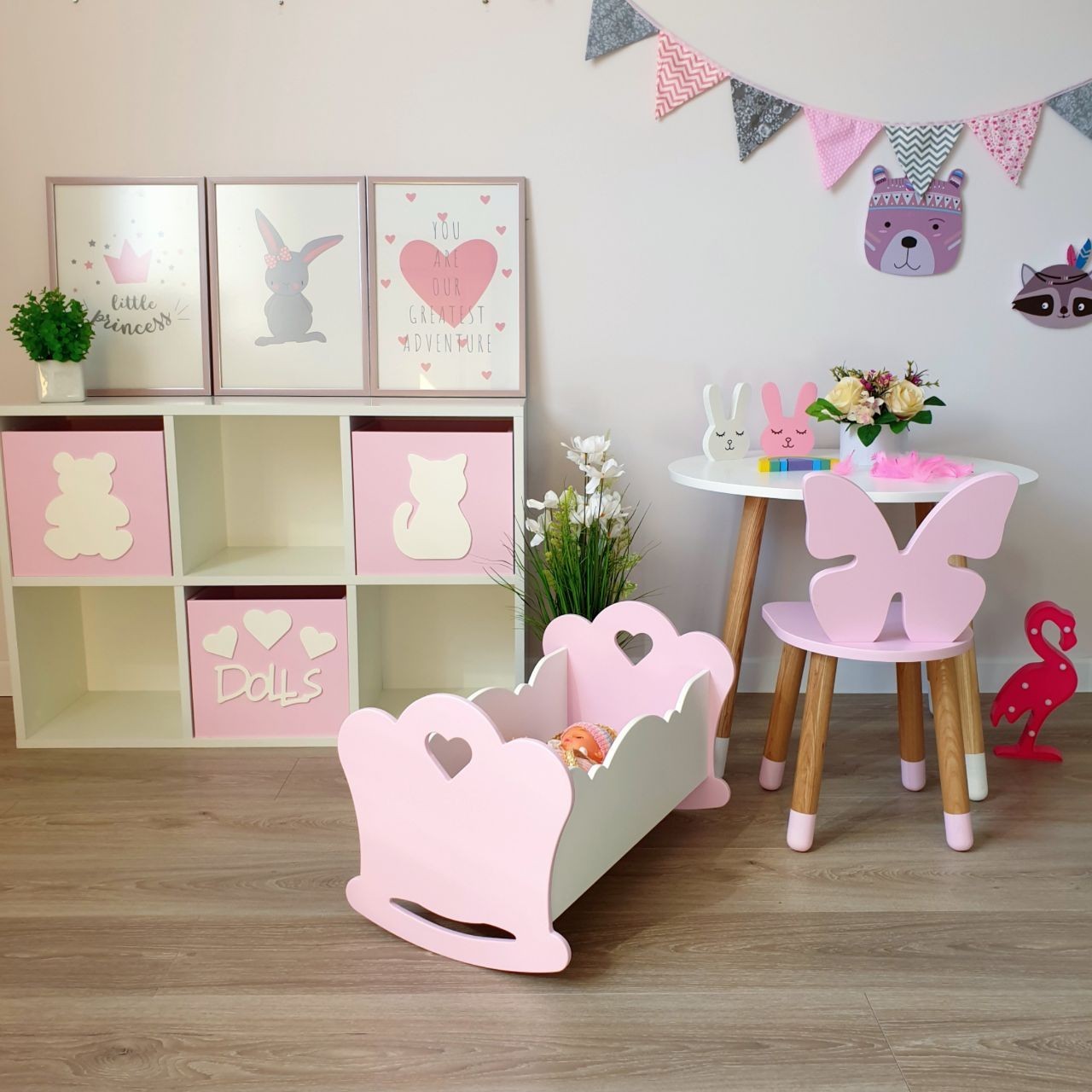 

Кроватка для куклы Scandic Kid Цвет розовый
