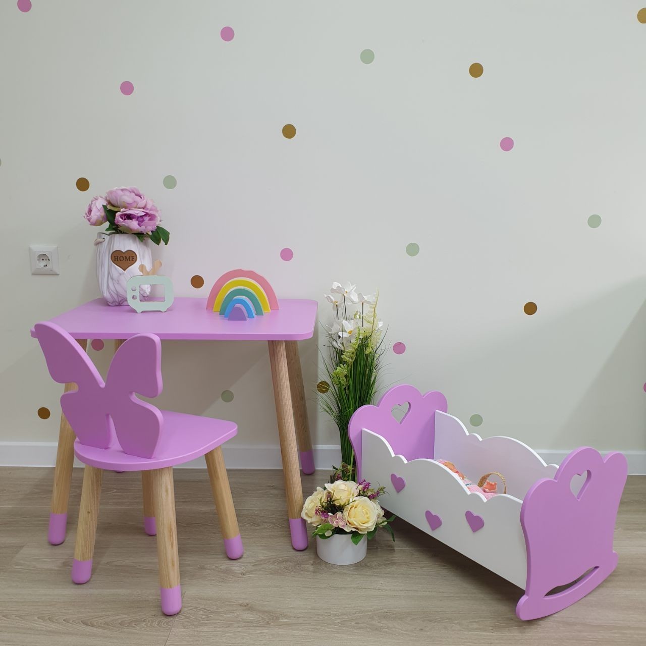 

Кроватка для куклы Scandic Kid Цвет фиолетовый