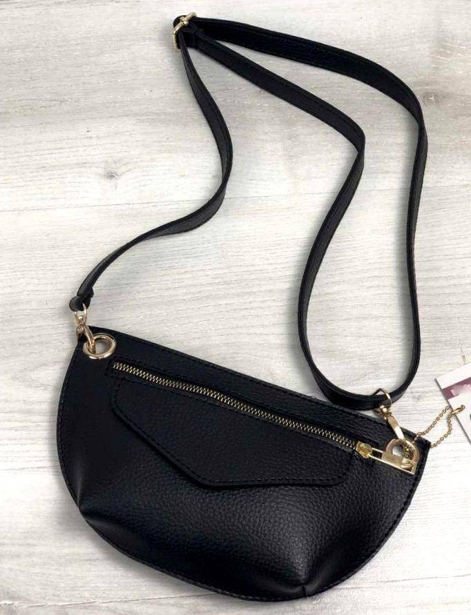 

Модная женская сумка кросбоди сумка на пояс клатч Aliri-20533 черного цвета