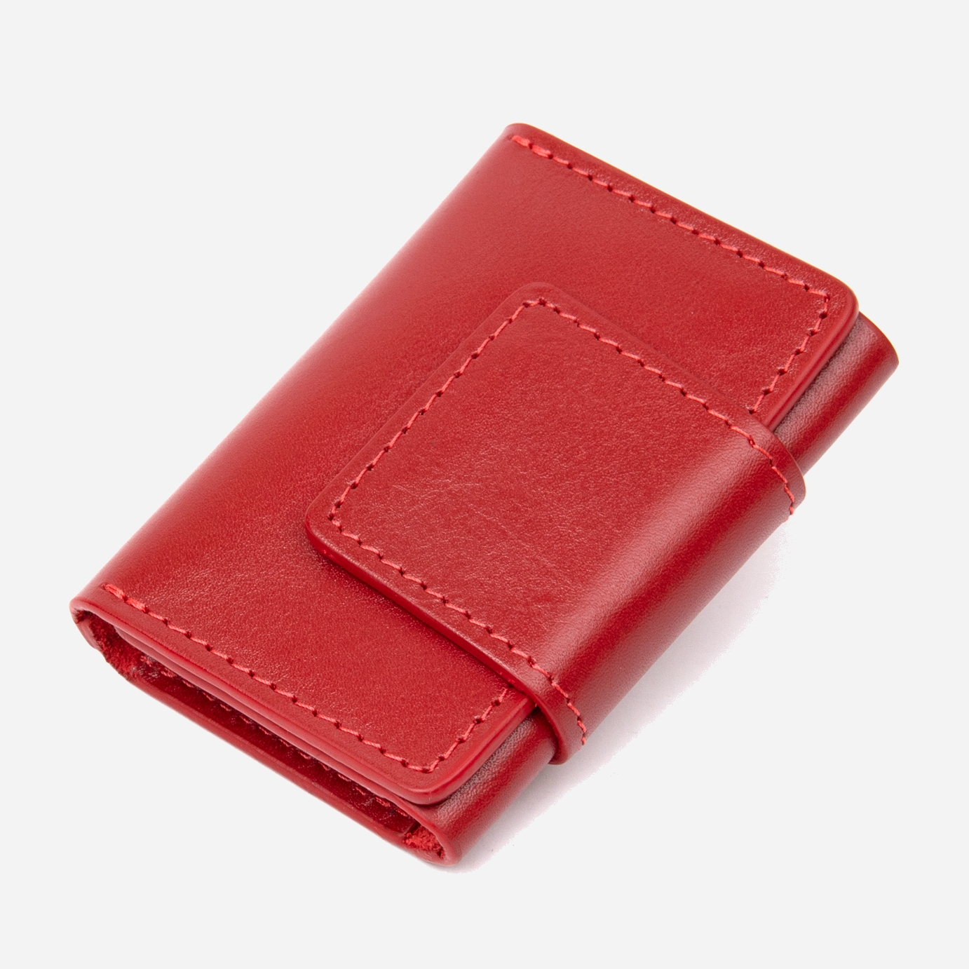 

Визитница кожаная Grande Pelle leather-11412 Красная