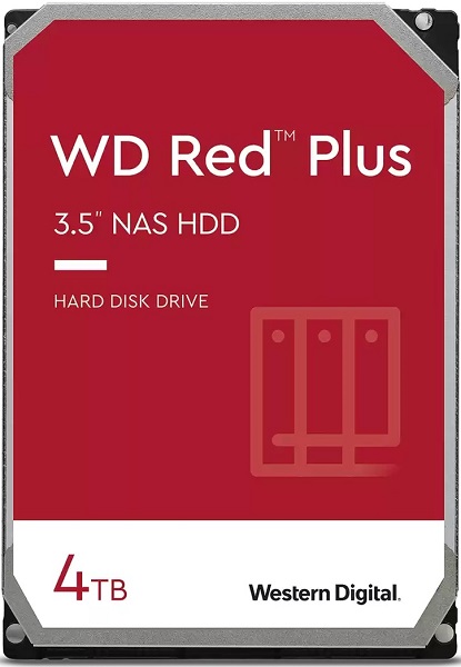 

Жорсткий диск 3.5" 4TB Western Digital Red Plus NAS 128MB, 5400rpm, SATA 3 (WD40EFZX)