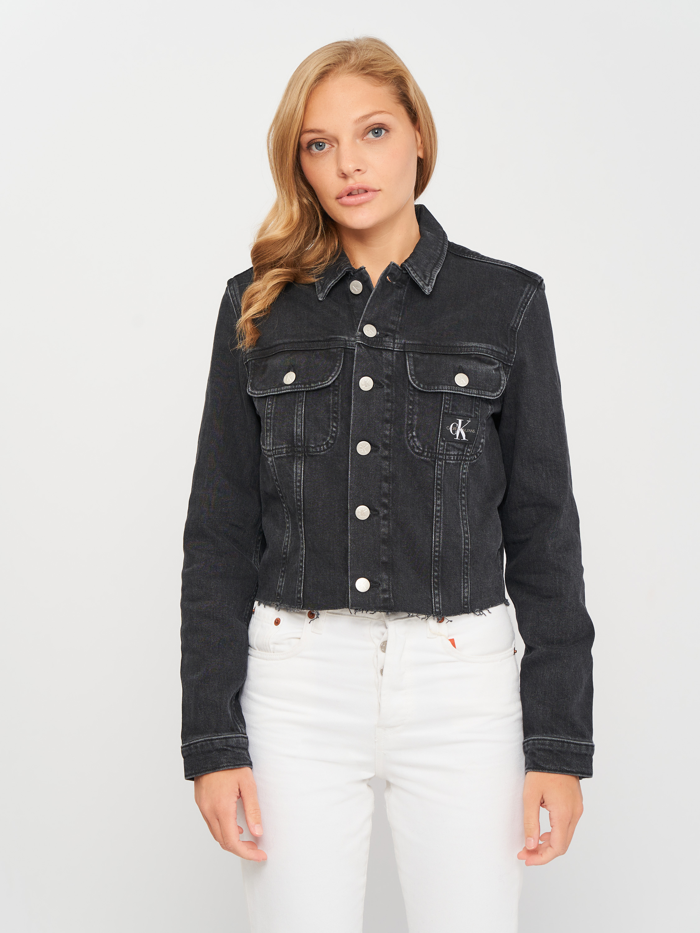 

Куртка джинсовая Calvin Klein Jeans Cropped 90s Denim Jacket J20J216492-1BY S Denim Black