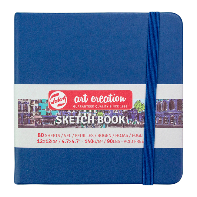 

Блокнот для графики Royal Talens Art Creation синий 12х12см 140 г/м2 80л.