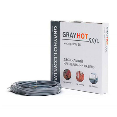 

Электрический нагревательный кабель GrayHot 102 м, 1531 Вт (7,7 - 12,8 м2)