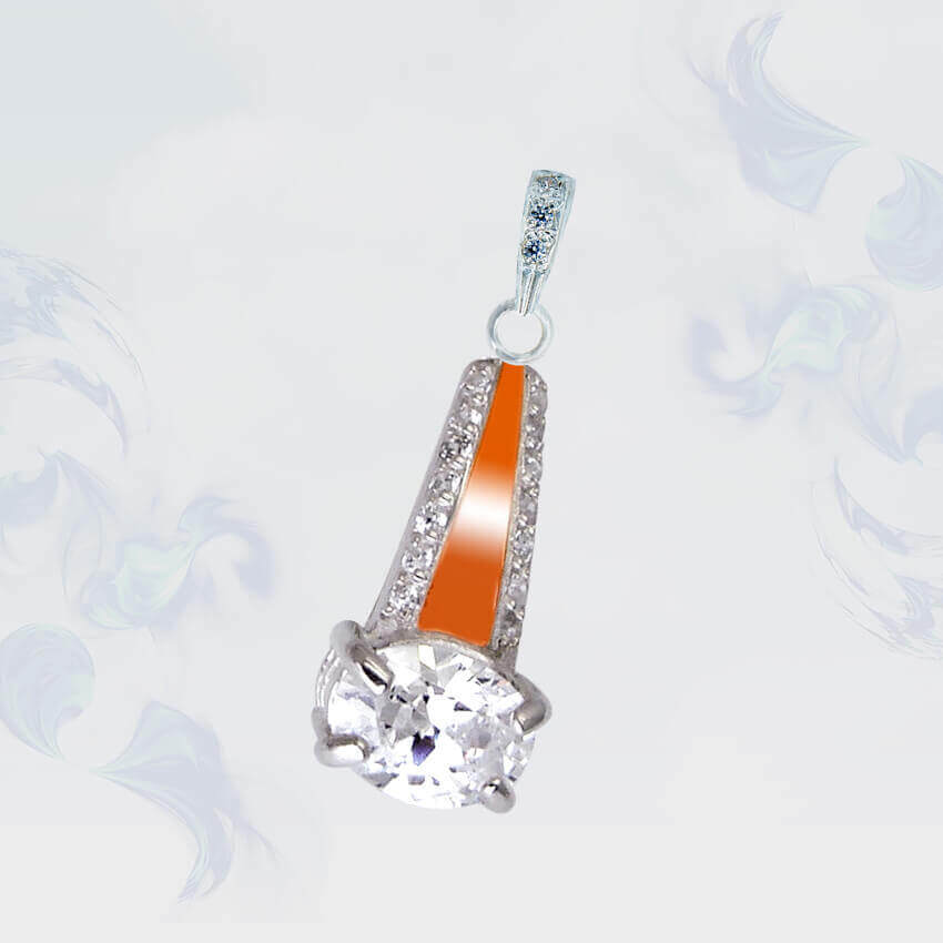

Подвеска из серебра с золотыми вставками SilverUA модель 092
