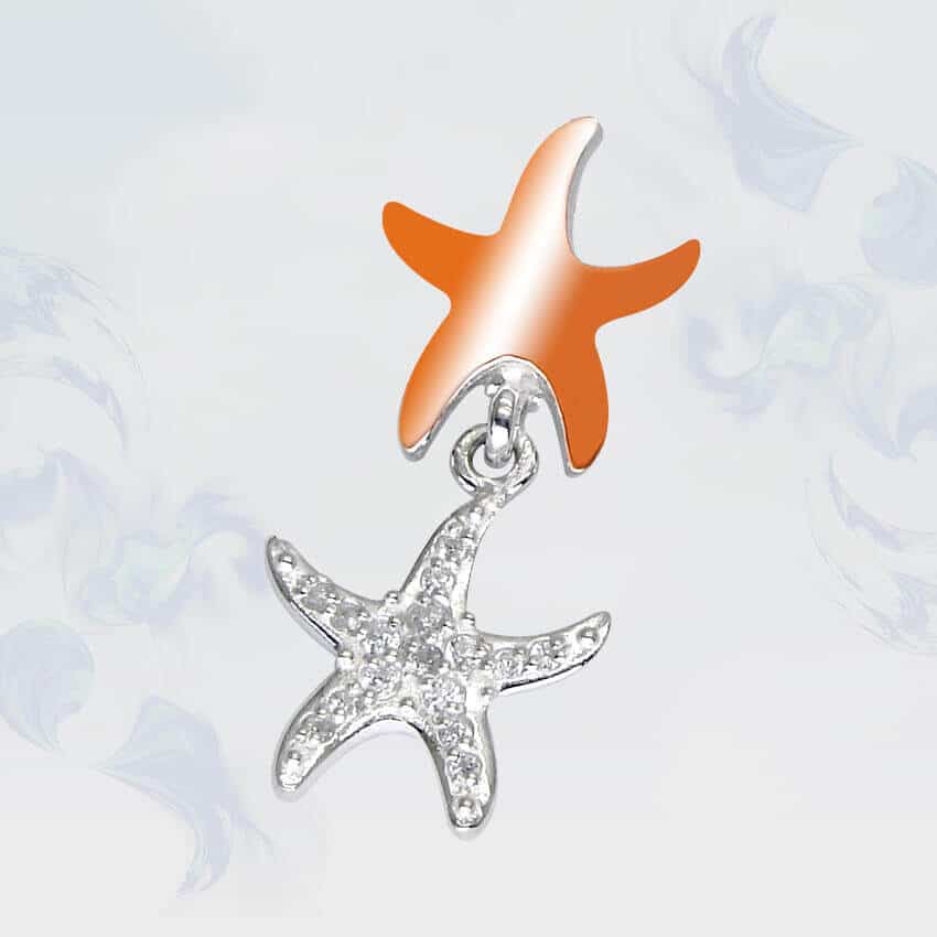 

Подвеска из серебра с золотыми вставками SilverUA модель 119