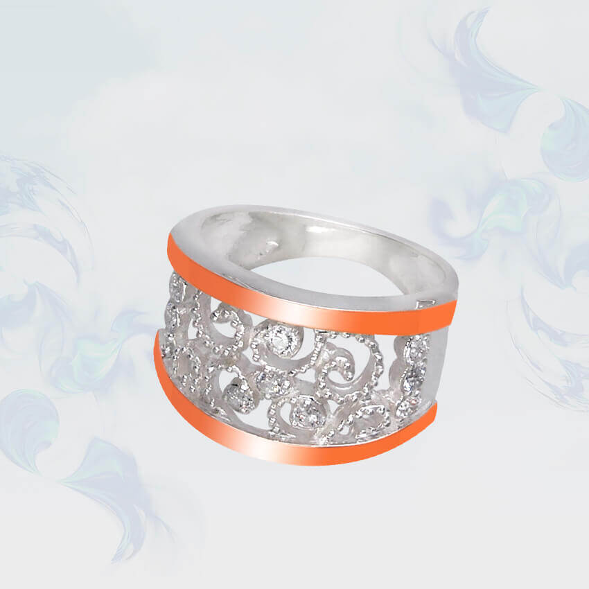 

Кольцо из серебра с золотыми вставками SilverUA модель 101 (размер 19,5)