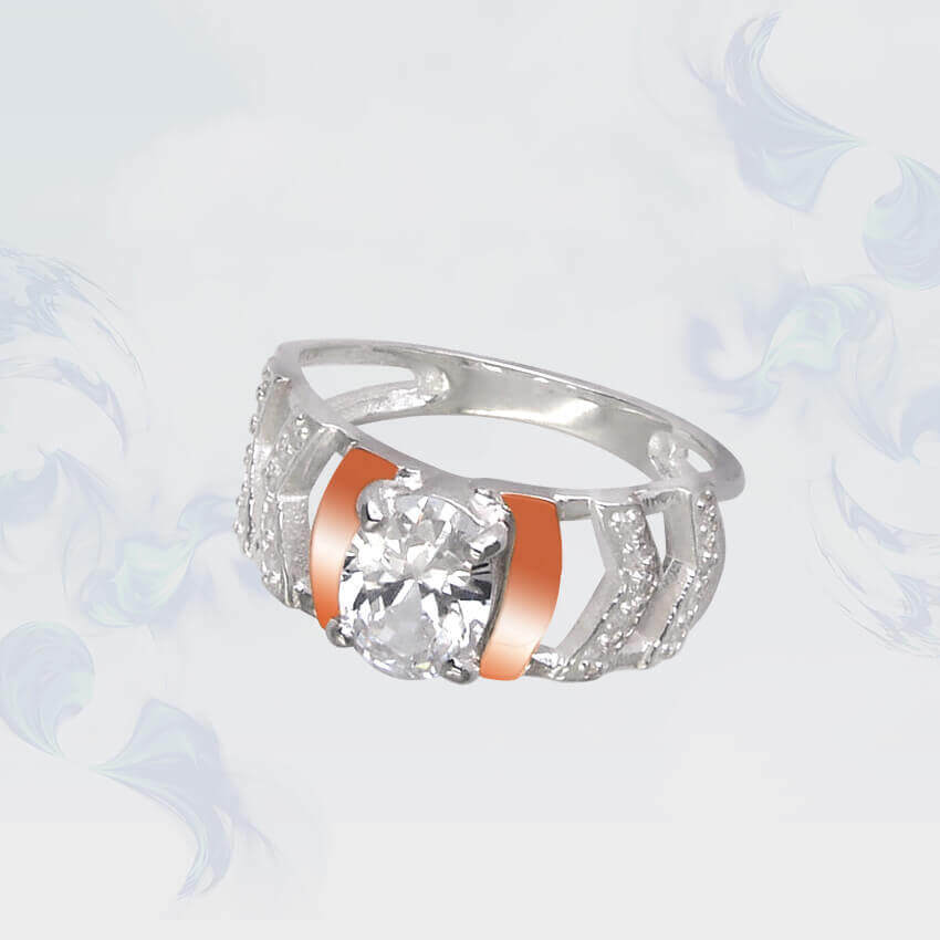 

Кольцо из серебра с золотыми вставками SilverUA модель 113 (размер 19,5)