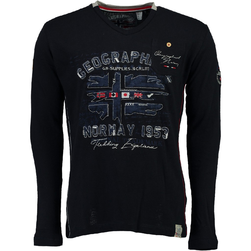 

Футболка мужская Geographical Norway синяя WP334H-450 (L)