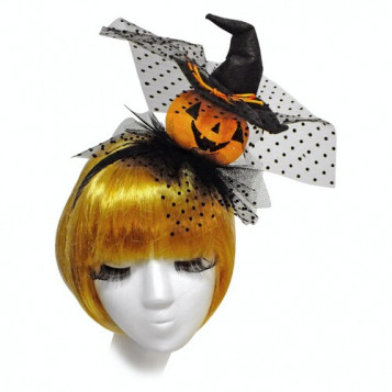

Обруч Ведьмочка Тыква Halloween 17-897BLK-OR