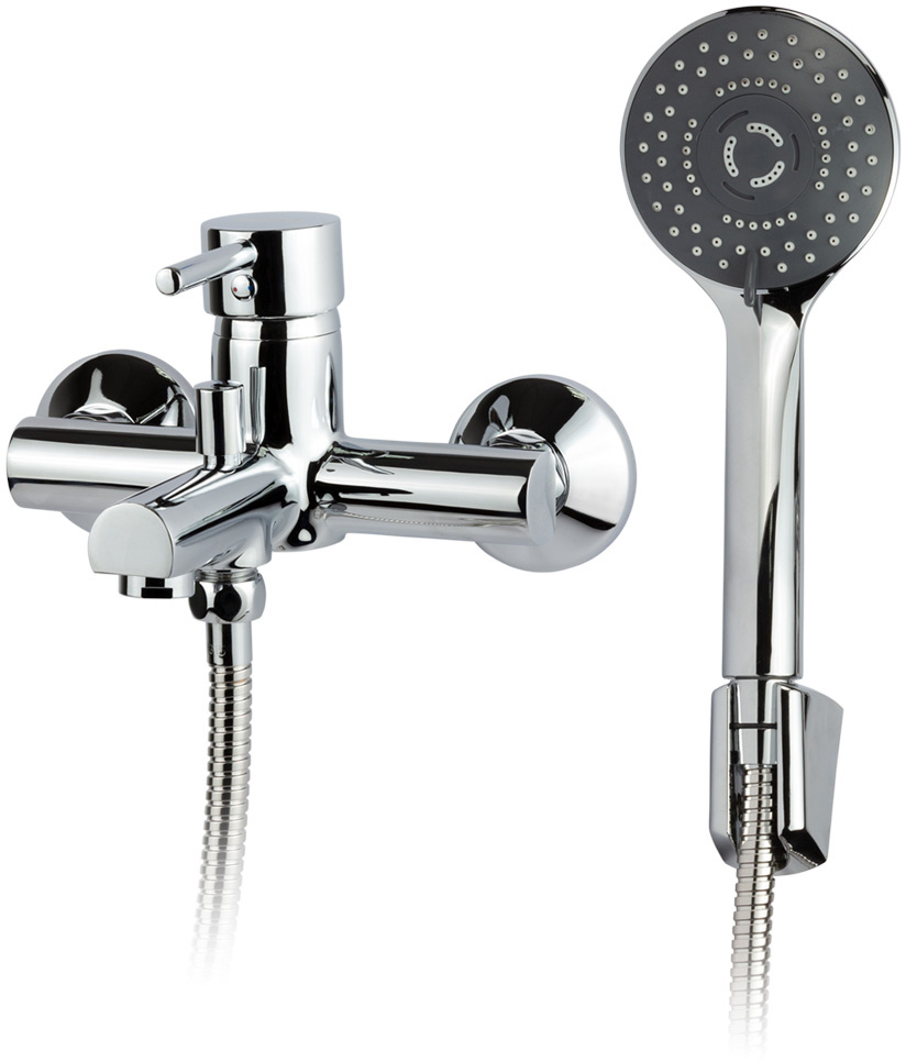 

Смеситель для ванны AQUATICA HF-1C117C (9705200) с душевым гарнитуром
