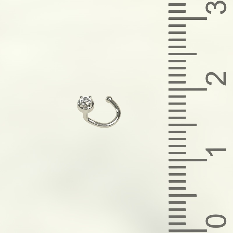 

Золотой пирсинг с бриллиантом 401-1B18 0,01карат