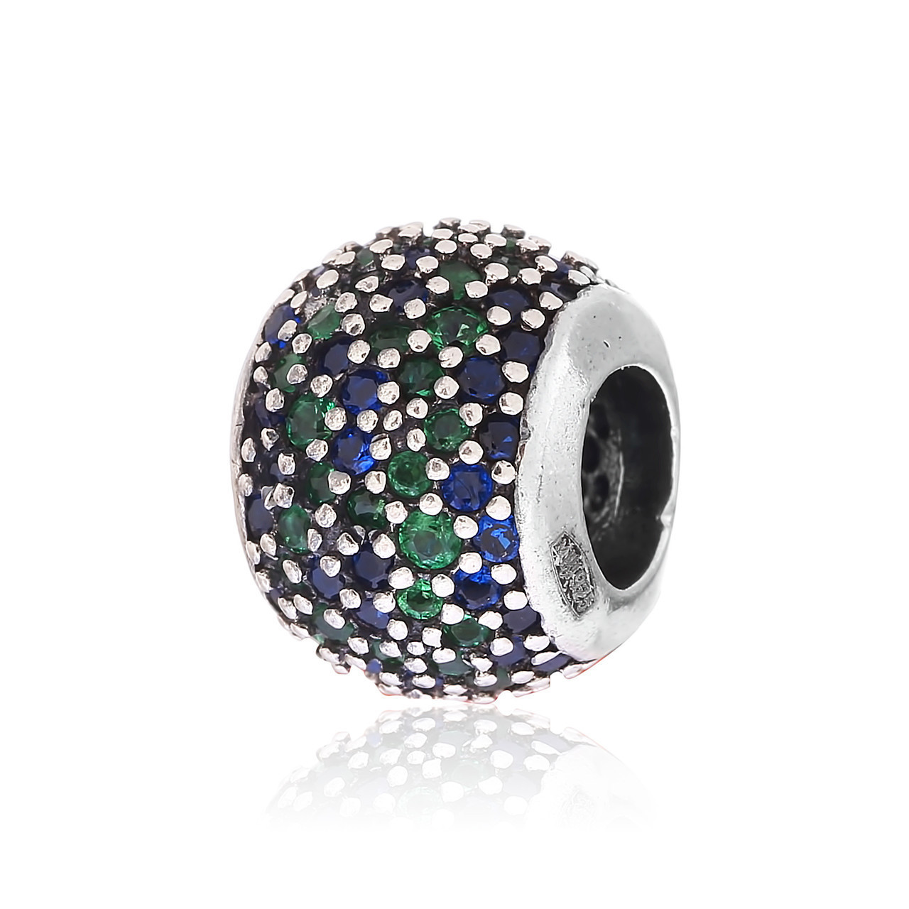 

Серебряный шарм - бусина Silvex 925 "Все краски океана 2.0" П5ФЦ/720