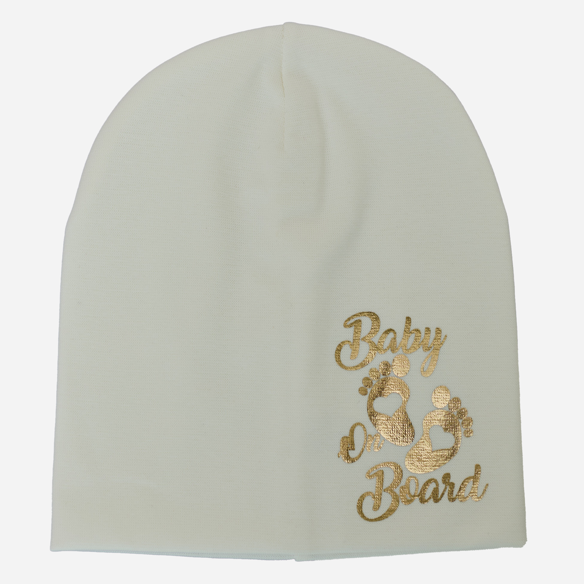 

Демисезонная шапка Sample Baby on board(Д2105) 40-44 Молочная