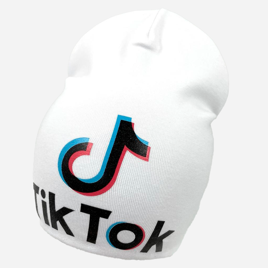 

Демисезонная шапка Sample Tik Tok(Д2102) 50-54 Белая