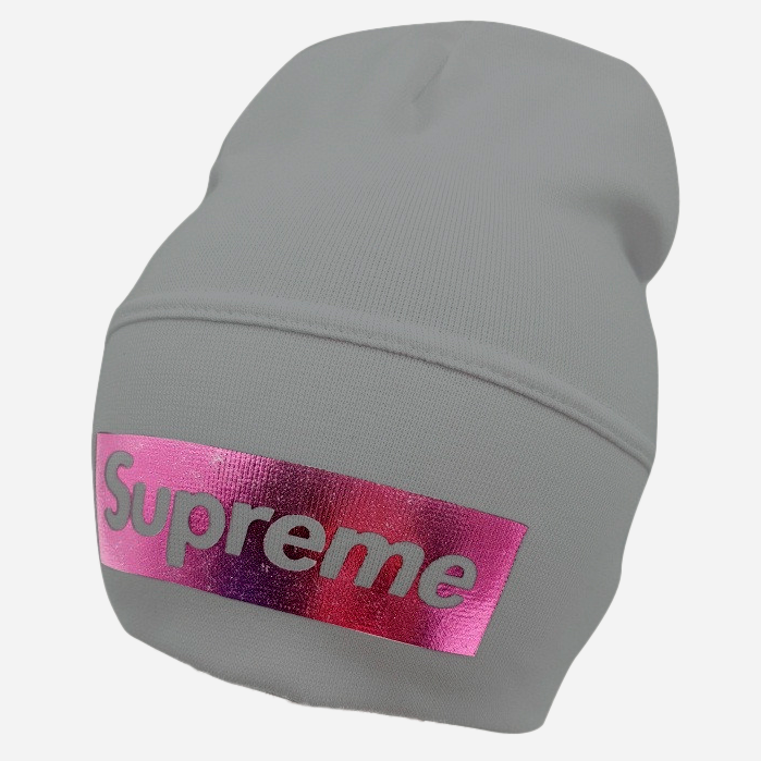 

Демисезонная шапка Sample Supreme 46-52 Серая