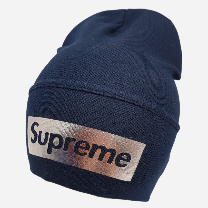 

Демисезонная шапка Sample Supreme 46-52 Темно-синяя