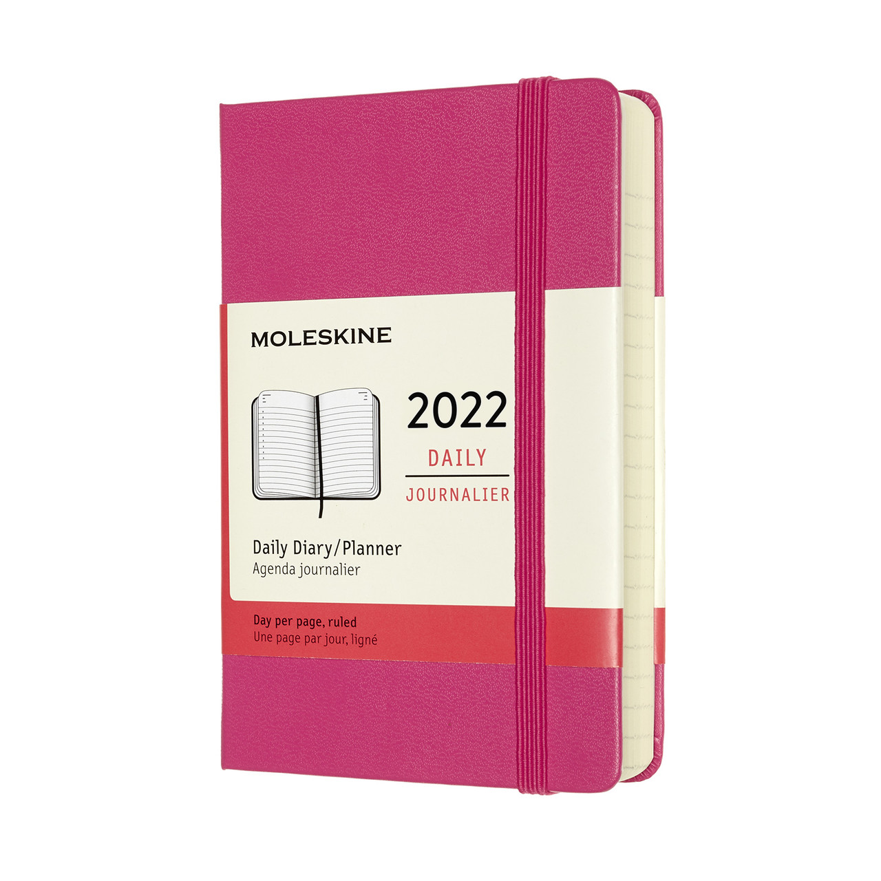 

Ежедневник Moleskine 2022 Датированный Карманный (9х14 см) 400 страниц Розовый (8056420858686)