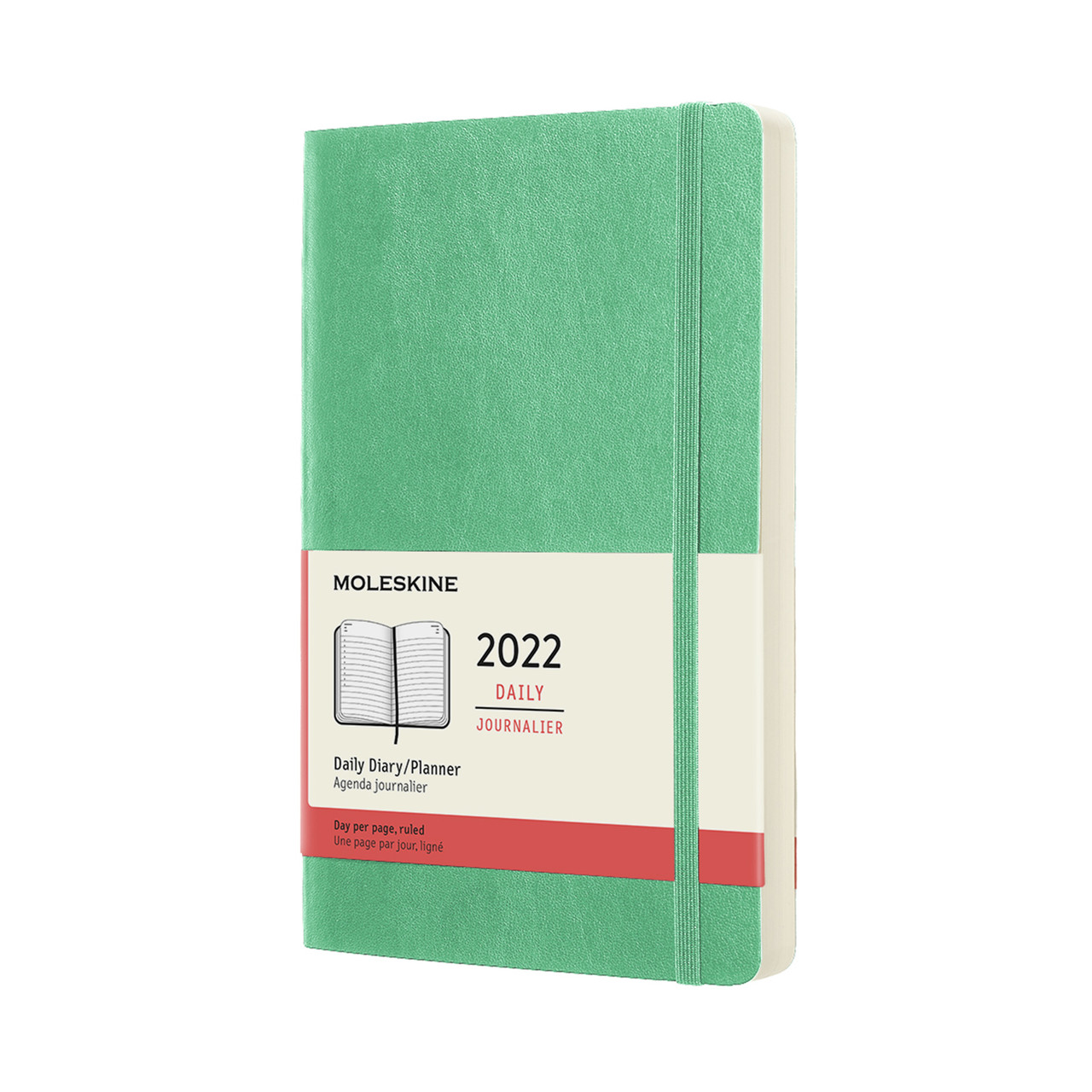 

Ежедневник Moleskine 2022 Датированный Средний (13х21 см) 400 страниц Ментол Мягкий (8056420858631)