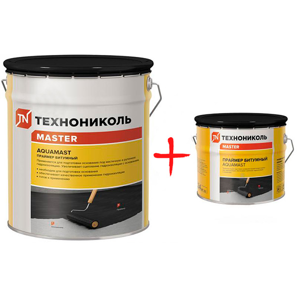 

ПРАЙМЕР БІТУМНИЙ TECHNONICOL AQUAMAST 18 Л + 3 Л