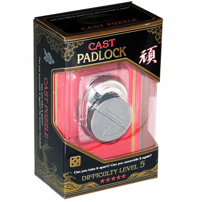 

Литая головоломка Пэдлок Cast Puzzle Padlock, 5 ур. сложности
