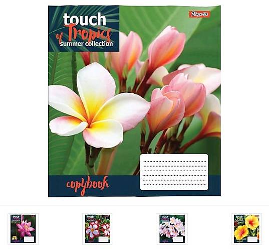 

Тетрадь А5 60 листов в клетку Touch tropics (10 шт. в упак микс видов) 1 Вересня (765481)