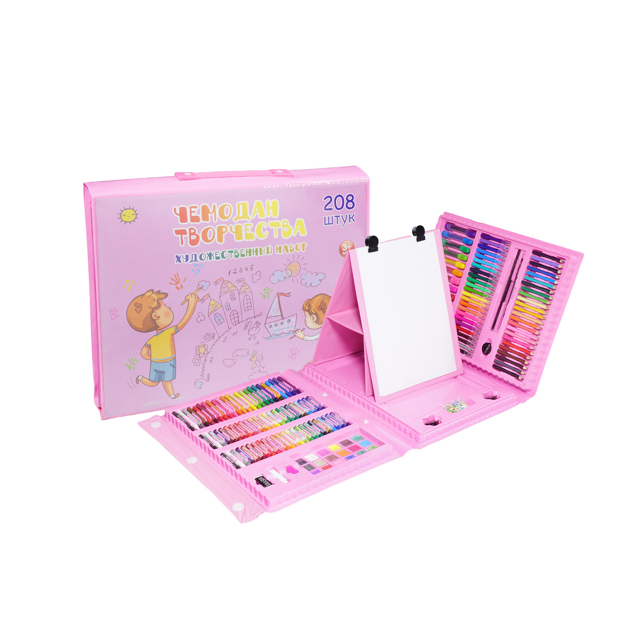 

Чемодан для творчества 208 предметов Supretto, розовый (Арт. 7141-0001)