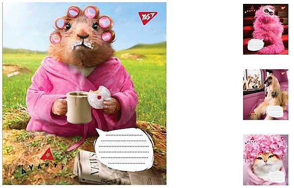 

Тетрадь А5 12 листов, в клетку Friendly vibes (25 шт. в упак микс видов) YES (765567)