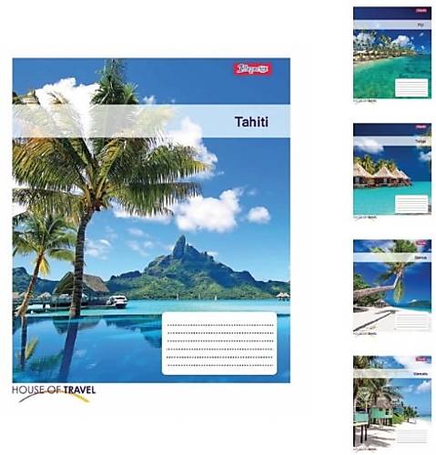 

Тетрадь А5 48 листов в клетку Tahiti (10 шт. в упак микс видов) 1 Вересня (765468)