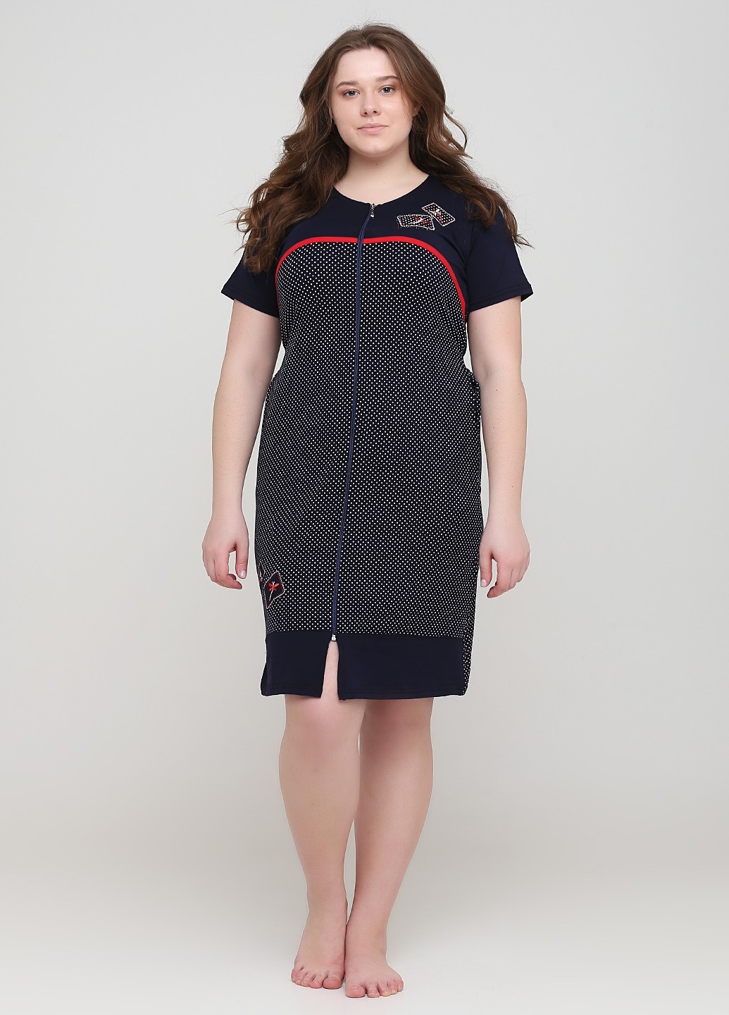 

Халат Rukim  темно-синий 8059, Халат Rukim 3XL темно-синий 8059