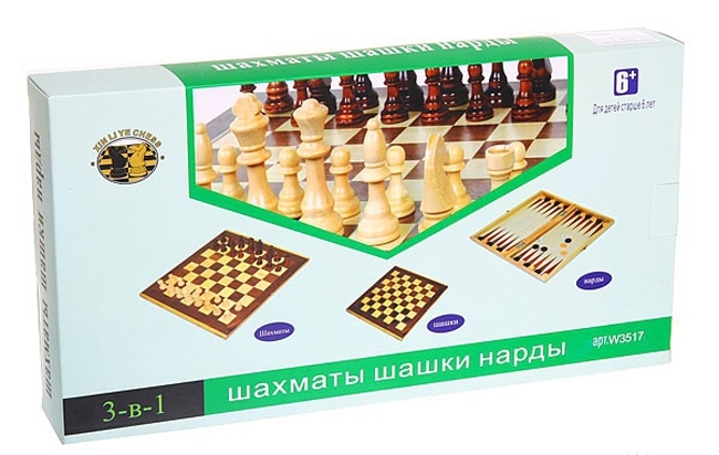 

Шахматы шашки нарды Igrok. 35 х 35 см. W3517