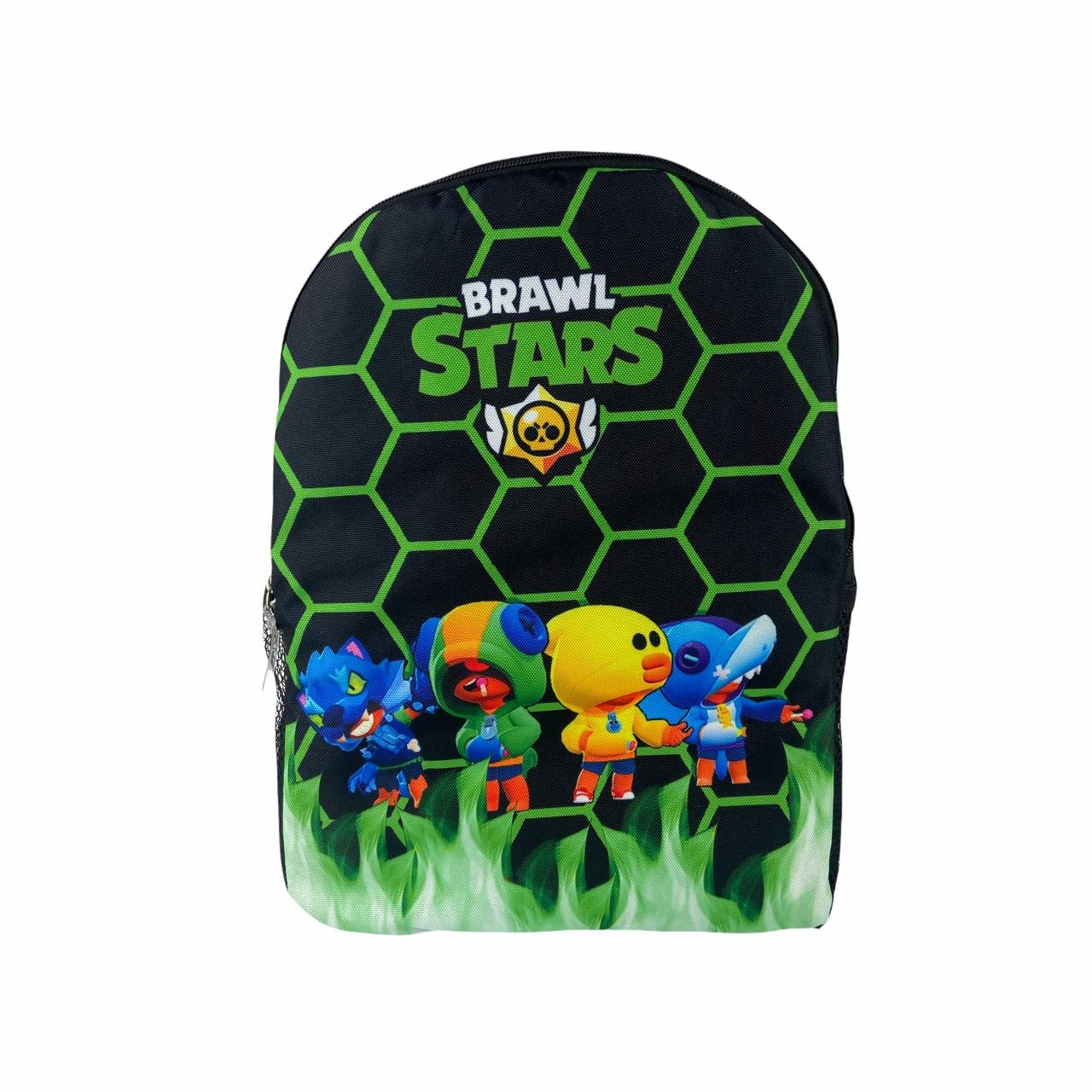 

Рюкзак Бравл Старс (Brawl Stars) Леоны Черный с зеленым