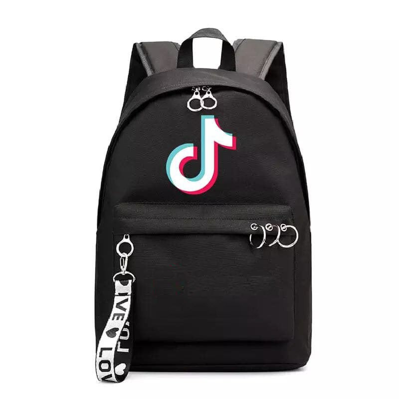 

Рюкзак Jsstore Тик Ток с кольцами Черный