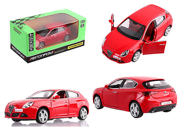 

Машина металл "Alfa Romeo Giulietta",1:32 свет, звук Автопром (68315)